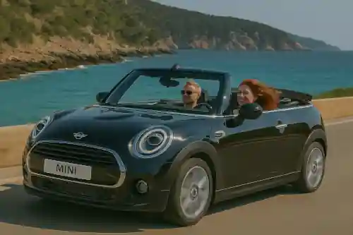 Alquiler coche descapotable Mini Cooper Cabrio Automático en Ibiza